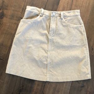 Brandy Melville corduroy mini skirt